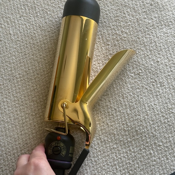 Hot Tools Spring Hair Curling Iron 24K Gold 2 Inch - Picture 4 of 8